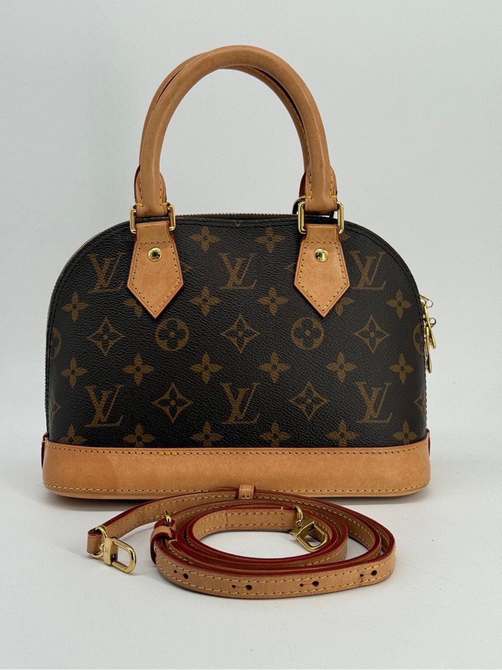 Louis Vuitton Alma Brown Monogram Canvas Shoulder Bag